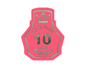 Bright pink Funfair Token pusher shape with foil print