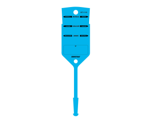 Blue Car Key Tag with loop pre-printed