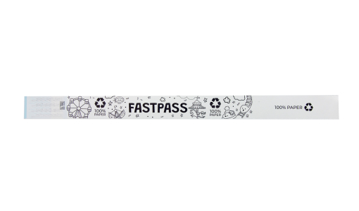 Paper Wristband 19 mm with black print