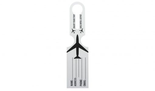 Luggage Tag with black print