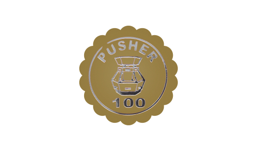 Gold Funfair Token serrated with foil print