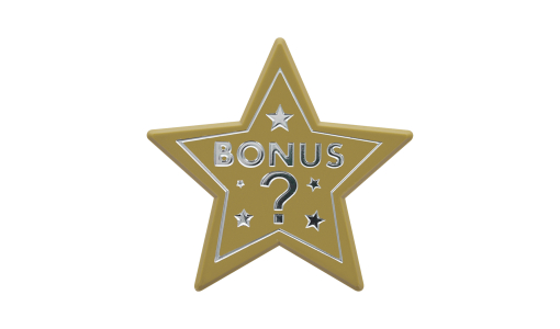 Gold Funfair Token star shaped with foil print