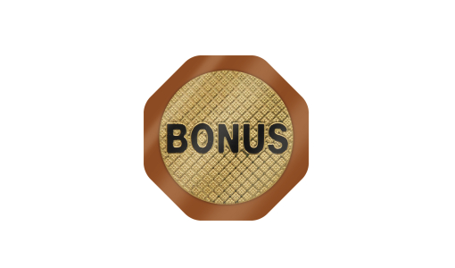 Copper Funfair Token octagon with foil print