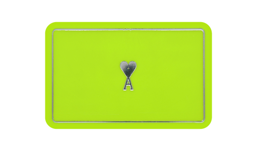 Neon green Funfair Token rectangular with foil print