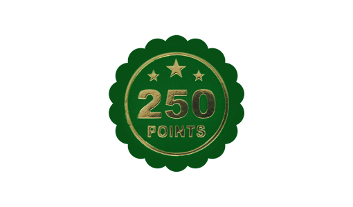 Dark green Funfair Token serrated with foil print
