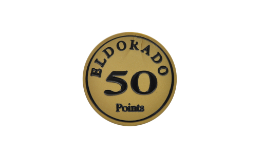 Gold Funfair Token round with foil print