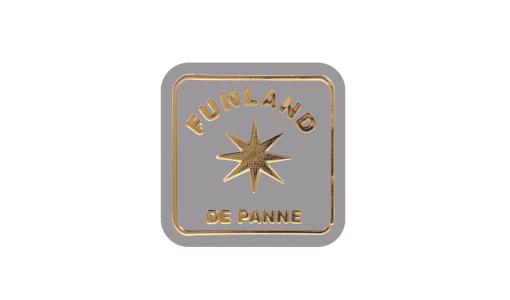Silver Funfair Token square shaped with foil print