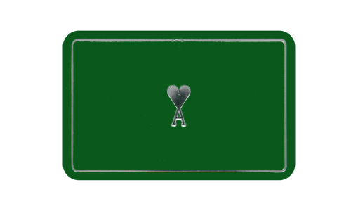 Dark green Funfair Token rectangular with foil print