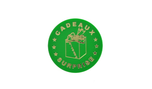 Light green Funfair Token round with foil print