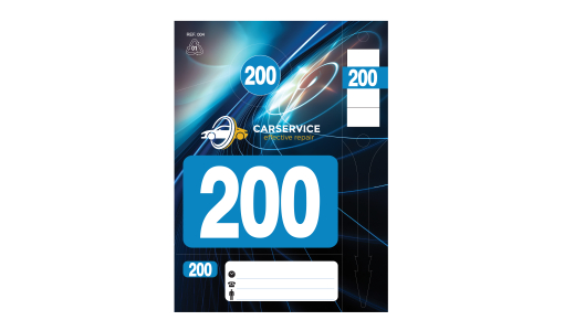 Personalised Set of Car Key Tags with 4 pieces and numbering