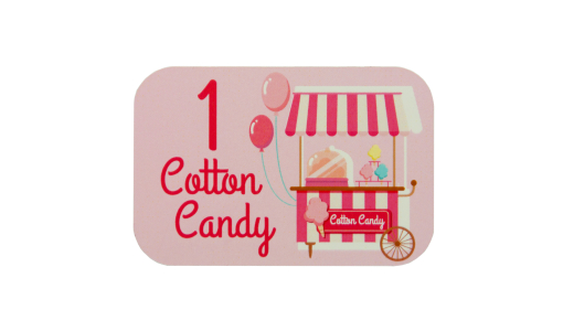 Small Funfair Ticket personalised with full colour print