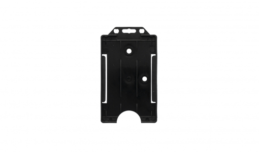 Black Hard Badge Holder with vertical opening