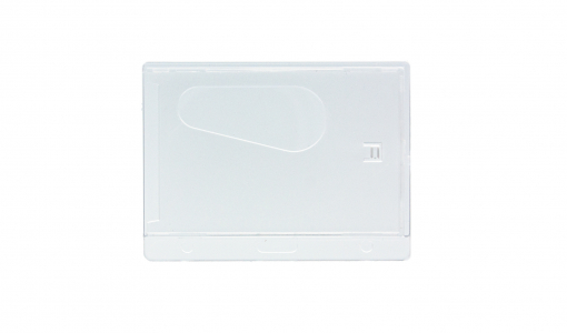 Transparent Hard Badge Holder closed horizontally