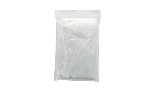 Transparent disposable Rain Poncho without print