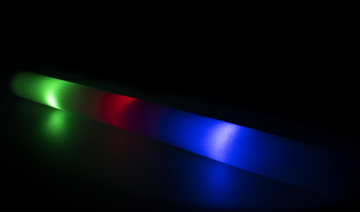 Meerkleurig LED foam stick