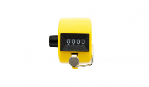 Yellow Tally Counter for manual counting