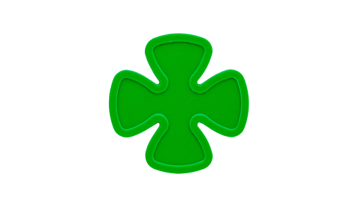Light green Lucky Clover Token in Stock without print