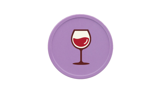 Round Recycled Plastic Token printed with standard design