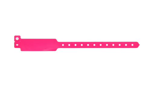 Braccialetto NFC in vinile rosa neon senza personalizzazione
