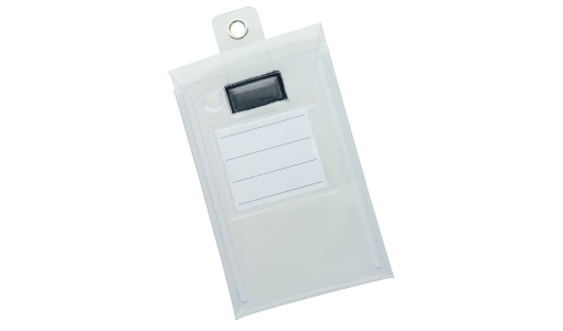 Transparant Key Pouch with white insert card