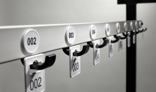 Jetons de garde-robe imprimés avec une numérotation