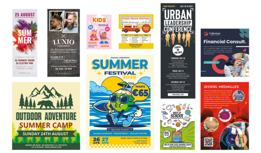 Personalised Flyers in different sizes