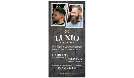 Personalised Flyer 98 x 210 mm