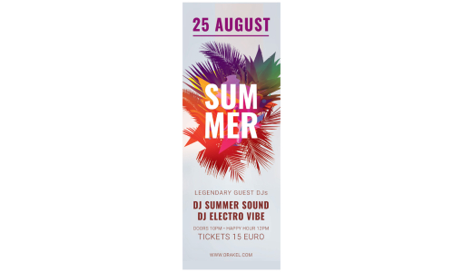 Personalised Flyer 74 x 210 mm